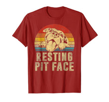 Ladda upp bild till gallerivisning, Funny shirts V-neck Tank top Hoodie sweatshirt usa uk au ca gifts for Dog Pitbull Resting Pit Face Vintage T-Shirt 179686