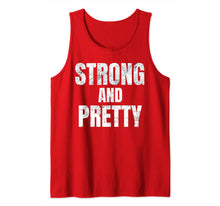 Ladda upp bild till gallerivisning, Mens Funny Strong And Pretty Strongman Fitness Gym Gift Tank Top 143546