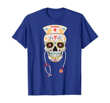 Ladda upp bild till gallerivisning, Nurse Sugar Skull Shirt Halloween Day Of The Dead Dia De Los T-Shirt 84696