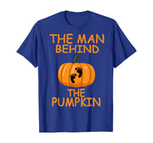 Ladda upp bild till gallerivisning, Mens Funny Halloween Pregnancy, The Man Behind The Pumpkin T-Shirt 346075