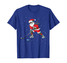 Ladda upp bild till gallerivisning, Funny shirts V-neck Tank top Hoodie sweatshirt usa uk au ca gifts for Funny Santa Claus Christmas Ice Hockey Gifts Kids Boys T-Shirt 93711