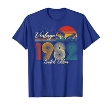Ladda upp bild till gallerivisning, Vintage 1982 TShirt Limited Edition Men Women - 38 Birthday T-Shirt261069