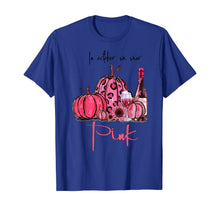 Ladda upp bild till gallerivisning, In October We Wear Pink Pumpkin and Wine Breast Cancer T-Shirt 115996