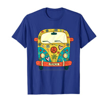 Ladda upp bild till gallerivisning, Vintage Hippie Van Flower Bus With Peace Sign Gift 60s 70s T-Shirt 262034