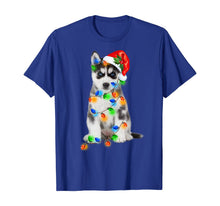 Ladda upp bild till gallerivisning, Funny shirts V-neck Tank top Hoodie sweatshirt usa uk au ca gifts for Black Husky Christmas Light Funny Dog Xmas Tree T-Shirt 776541