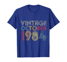 Ladda upp bild till gallerivisning, 35th Birthday Gifts - Vintage October 1984 T-Shirt 143775