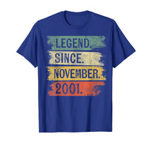 Ladda upp bild till gallerivisning, Legend Since November 2001 18 Year Old 18th Birthday Gifts T-Shirt 390886