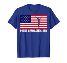 Ladda upp bild till gallerivisning, Gymnastics Dad Shirt with USA Flag (Female Gymnast) 483748