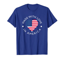 Ladda upp bild till gallerivisning, Funny shirts V-neck Tank top Hoodie sweatshirt usa uk au ca gifts for Made With Love In America American Flag T-Shirt 4095337
