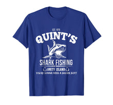 Ladda upp bild till gallerivisning, Funny shirts V-neck Tank top Hoodie sweatshirt usa uk au ca gifts for EST.1975 Quint's Shark Fishing Amity Island Tshirt 704566