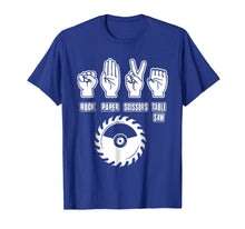 Ladda upp bild till gallerivisning, Carpenter Gifts Rock Paper Scissors Table Saw T-Shirt Funny