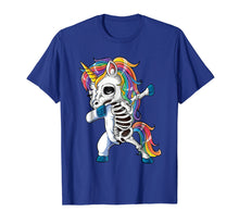 Ladda upp bild till gallerivisning, Funny shirts V-neck Tank top Hoodie sweatshirt usa uk au ca gifts for Dabbing Unicorn Skeleton T shirt Halloween Girls Dab Gifts 3643809