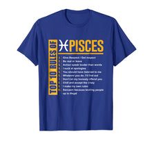 Ladda upp bild till gallerivisning, Funny shirts V-neck Tank top Hoodie sweatshirt usa uk au ca gifts for Top 10 Rules of Pisces Birthday Gifts T-Shirt 1643840