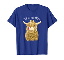Ladda upp bild till gallerivisning, Funny shirts V-neck Tank top Hoodie sweatshirt usa uk au ca gifts for Cute Cartoon Scottish Highland Cow 'Och Aye' T-Shirt 3296579