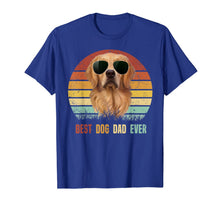 Ladda upp bild till gallerivisning, Mens Best Dog Dad Ever Golden Retriever Tshirt Father's Day Gifts 127868