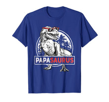 Ladda upp bild till gallerivisning, Papasaurus T Shirt T Rex Papa Saurus Dinosaur Men Dad Daddy