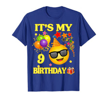 Ladda upp bild till gallerivisning, Funny shirts V-neck Tank top Hoodie sweatshirt usa uk au ca gifts for 9 Years Old It's My Birthday Emoji Shirt 9th Birthday 744792