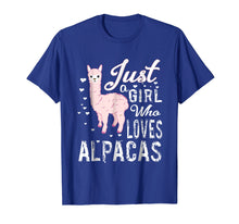 Ladda upp bild till gallerivisning, Funny shirts V-neck Tank top Hoodie sweatshirt usa uk au ca gifts for LVGTeam: Just a Girl Who Loves ALPACAS t-shirt 1569582