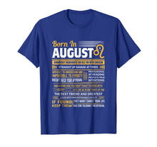 Ladda upp bild till gallerivisning, August Birthday Gifts - Born In August Leo T-Shirt 213649