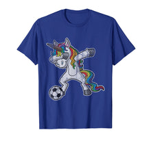 Ladda upp bild till gallerivisning, Dabbing Unicorn T Shirt Girls Soccer Gifts