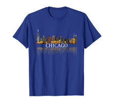 Ladda upp bild till gallerivisning, Chicago T Shirt Chicago City Skyline Lights At Night Gifts