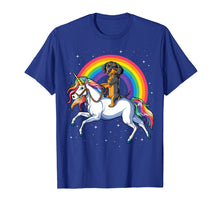 Ladda upp bild till gallerivisning, Funny shirts V-neck Tank top Hoodie sweatshirt usa uk au ca gifts for Dachshund Unicorn T shirt Girls Space Galaxy Rainbow Dog Tee 1552075