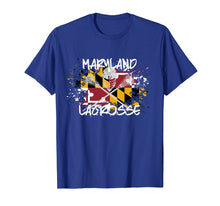 Ladda upp bild till gallerivisning, Funny shirts V-neck Tank top Hoodie sweatshirt usa uk au ca gifts for Maryland Lacrosse T-shirt for Dad Sticks Crossed LAX Flag 1491218