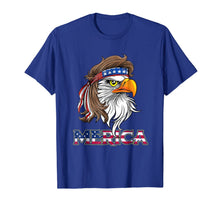 Ladda upp bild till gallerivisning, Eagle Mullet T Shirt 4th of July American Flag Merica USA 113332
