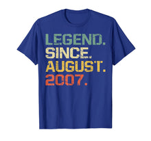 Ladda upp bild till gallerivisning, Legend Since August 2007 T-Shirt- 12 Years Old Shirt Gift 69138