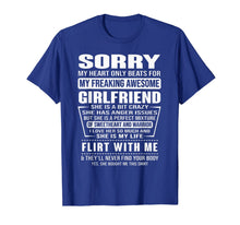 Ladda upp bild till gallerivisning, Sorry My Heart Only Beats for My Freaking Awesome Girlfriend T-Shirt-271491