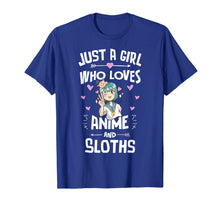 Ladda upp bild till gallerivisning, Anime And Sloths Gifts for Daughter and Girls T-Shirt-3204312