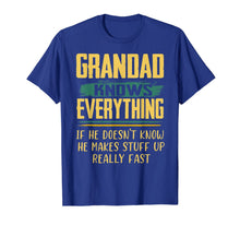 Ladda upp bild till gallerivisning, Funny Family Christmas Gifts Grandad Knows Everything T-Shirt-1672681