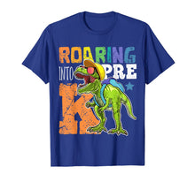 Ladda upp bild till gallerivisning, Roaring Pre-K Dinosaur T Rex Back to School Shirt Boys 142831
