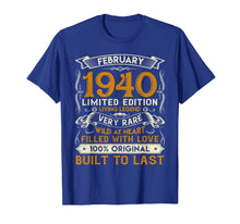 Ladda upp bild till gallerivisning, February 1940 Shirt 80 Years Old 80th Birthday Gifts T-Shirt-1285668