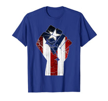 Ladda upp bild till gallerivisning, Puerto Rico Resiste Boricua Flag TShirt Fist T-Shirt 86050