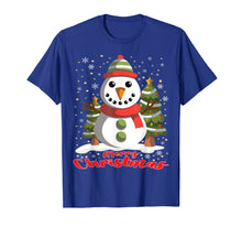 Ladda upp bild till gallerivisning, Snowman Merry Christmas Tree Snowflakes Cute Funny T-Shirt
