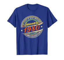 Ladda upp bild till gallerivisning, Funny shirts V-neck Tank top Hoodie sweatshirt usa uk au ca gifts for Born In JANUARY 1980 Limited Edition 40th Birthday Gifts T-Shirt 996655