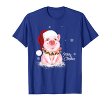 Ladda upp bild till gallerivisning, Funny shirts V-neck Tank top Hoodie sweatshirt usa uk au ca gifts for Cute Pig Santa Hat Merry Christmas Pig Lover Gifts T-Shirt 517195