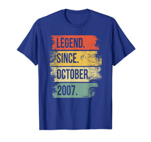 Ladda upp bild till gallerivisning, Legend Since October 2007 12th Birthday Gifts 12 Year Old T-Shirt 206848