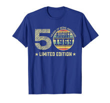 Ladda upp bild till gallerivisning, 50th Birthday Gifts 50 Years Old August 1969 Limited Edition T-Shirt 165163