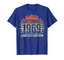 Ladda upp bild till gallerivisning, Born September 1969 Limited Edition Bday Gifts 50th Birthday T-Shirt 59804