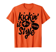 Ladda upp bild till gallerivisning, Kickin it 4th Grade Style Shirt Kids Back to School Teacher T-Shirt 165562