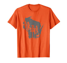 Ladda upp bild till gallerivisning, Proud Wisconsin Deer Hunter State Map Outline T-Shirt 30819258