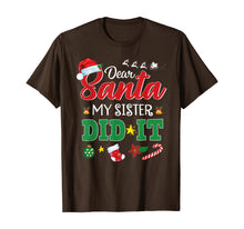 Ladda upp bild till gallerivisning, Funny shirts V-neck Tank top Hoodie sweatshirt usa uk au ca gifts for Dear Santa My Sister Did It Funny Christmas Kids Boys Gifts T-Shirt 580152