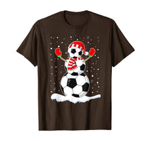 Ladda upp bild till gallerivisning, Funny shirts V-neck Tank top Hoodie sweatshirt usa uk au ca gifts for Soccer Ball Snowman Santa Hat Funny Christmas T-Shirt 466704