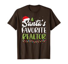 Ladda upp bild till gallerivisning, Funny Santa's Favorite Realtor Christmas Santa Hat Light T-Shirt 327505