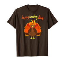 Ladda upp bild till gallerivisning, Thanksgiving Turkey Happy Thanksgiving Funny Holiday Print T-Shirt 237153
