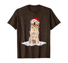 Ladda upp bild till gallerivisning, Funny shirts V-neck Tank top Hoodie sweatshirt usa uk au ca gifts for Golden retriever Santa Christmas Tree Lights Xmas Gifts T-Shirt 740329