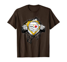 Ladda upp bild till gallerivisning, Halloween Superhero Football Pittsburgh-Steeler Fan T-Shirt 231121