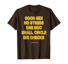 Ladda upp bild till gallerivisning, GOOD SEX NO STRESS ONE BOO NO EX SMALL CIRCLE BIG CHECK T-Shirt 270610